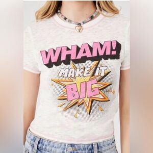 Vintage 1984 Graphic Tee - Pink and Yellow